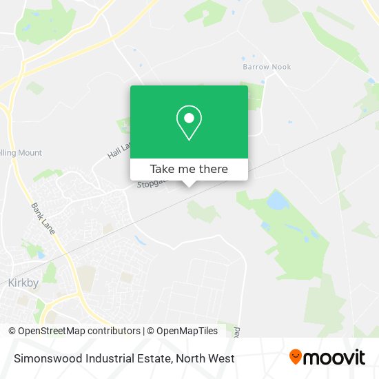 Simonswood Industrial Estate map