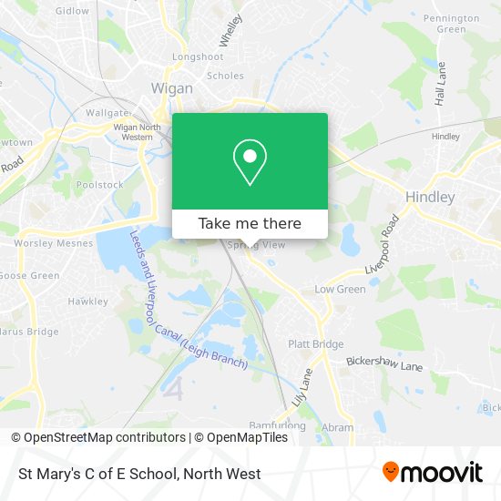 St Mary's C of E School map