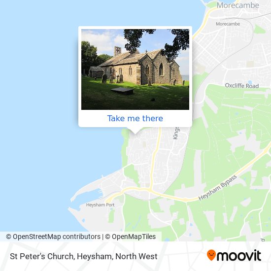 St Peter's Church, Heysham map