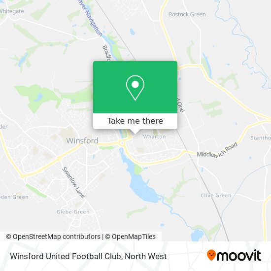 Winsford United Football Club map