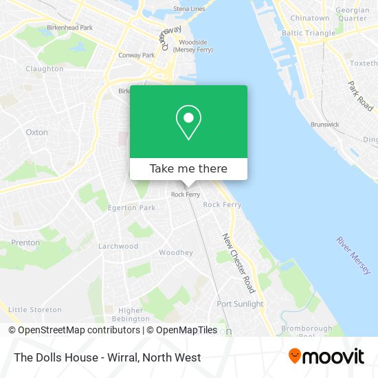 The Dolls House - Wirral map