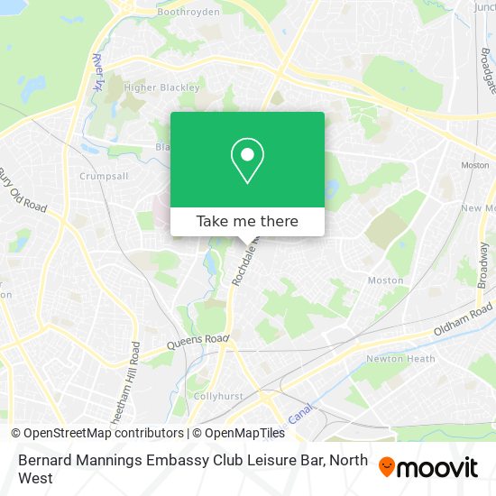 Bernard Mannings Embassy Club Leisure Bar map