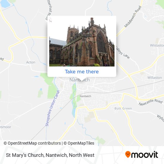 St Mary's Church, Nantwich map