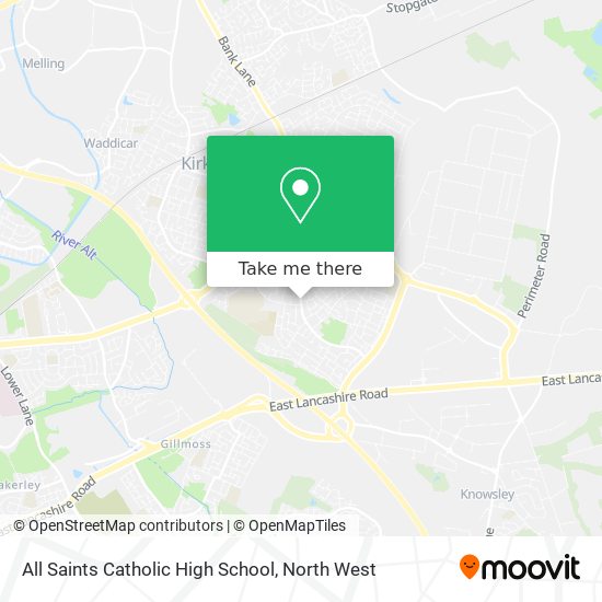 All Saints Catholic High School map
