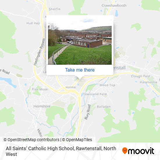 All Saints' Catholic High School, Rawtenstall map