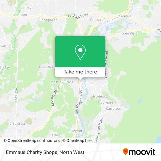 Emmaus Charity Shops map