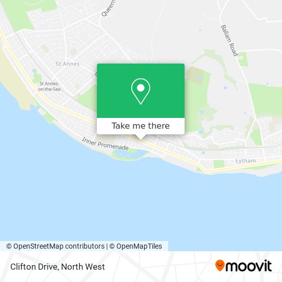 Clifton Drive map