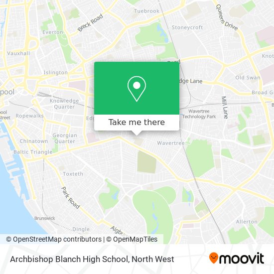 Archbishop Blanch High School map