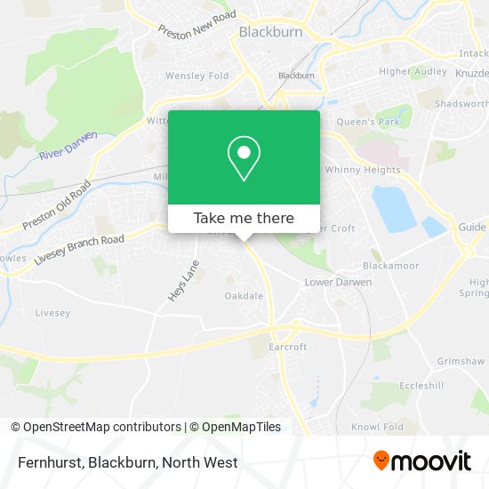 Fernhurst, Blackburn map