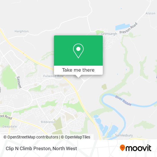 Clip N Climb Preston map