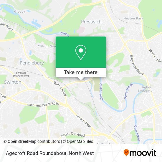 Agecroft Road Roundabout map
