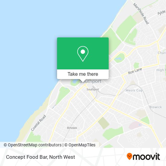 Concept Food Bar map