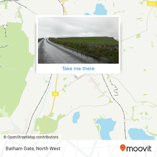 Batham Gate, Peak Dale Buxton map