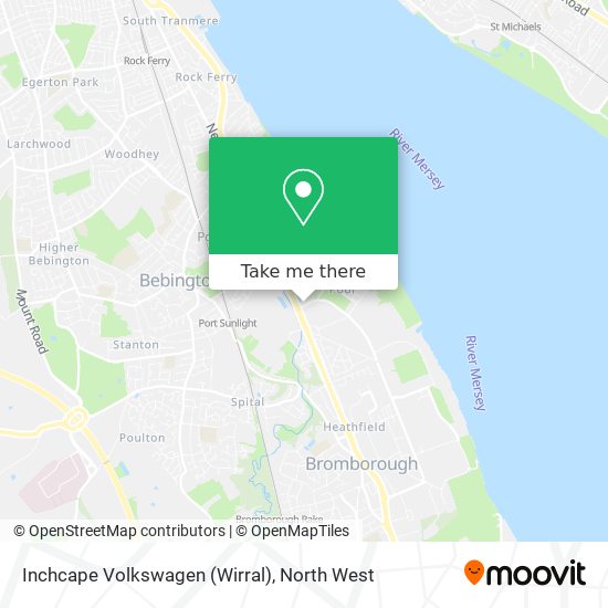 Inchcape Volkswagen (Wirral) map