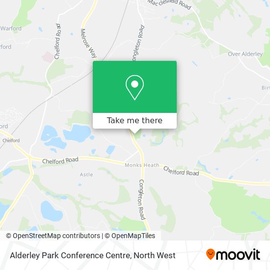 Alderley Park Conference Centre map