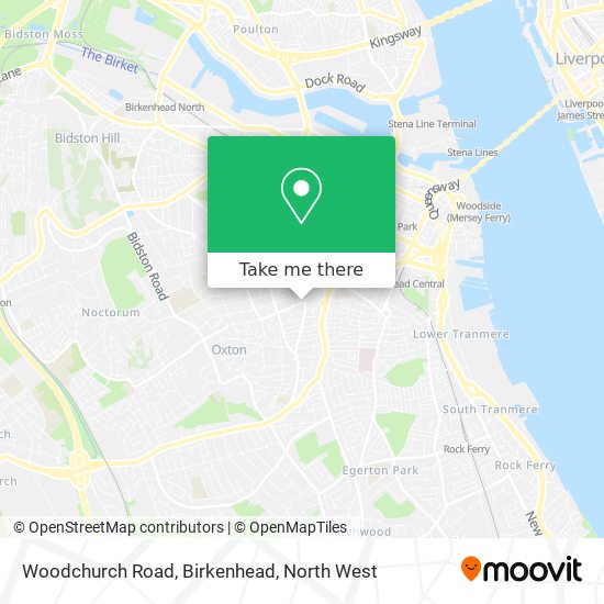 Woodchurch Road, Birkenhead map