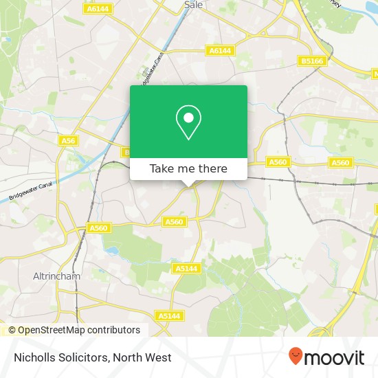 Nicholls Solicitors map