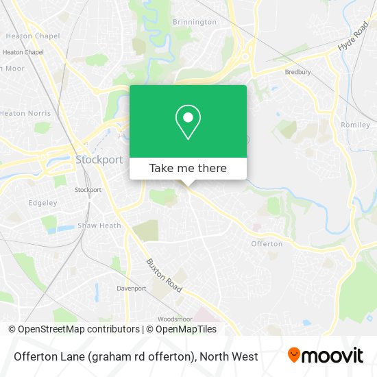 Offerton Lane (graham rd offerton) map