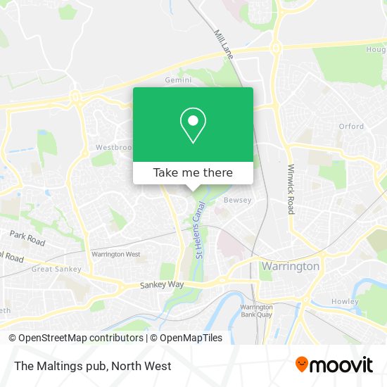 The Maltings pub map