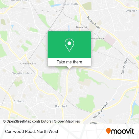 Carrwood Road map