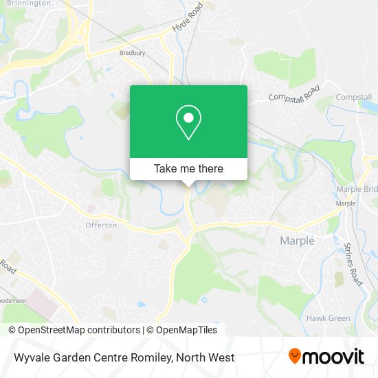 Wyvale Garden Centre Romiley map