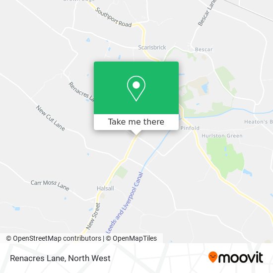 Renacres Lane map
