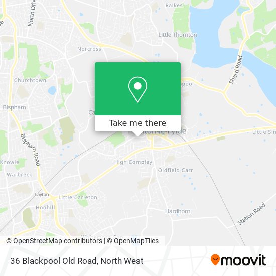36 Blackpool Old Road map