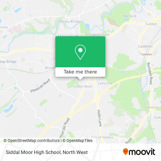 Siddal Moor High School map