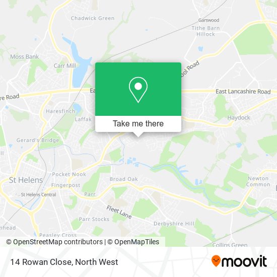 14 Rowan Close map