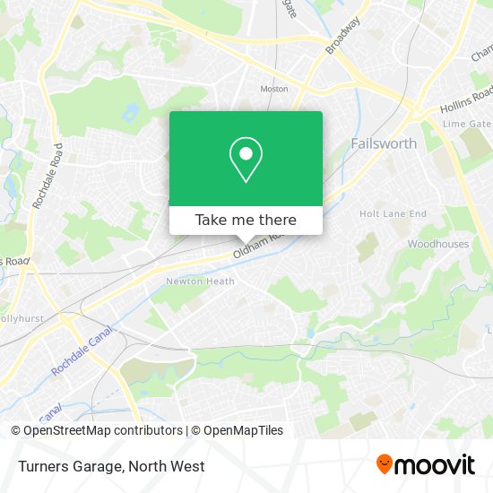 Turners Garage map