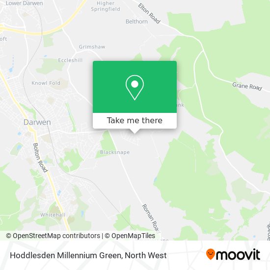 Hoddlesden Millennium Green map