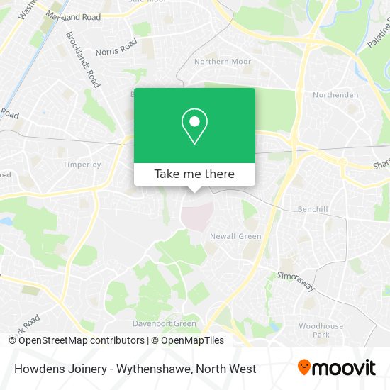 Howdens Joinery - Wythenshawe map