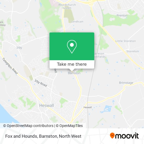 Fox and Hounds, Barnston map
