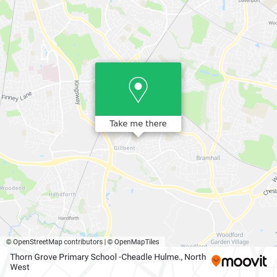 Thorn Grove Primary School -Cheadle Hulme. map