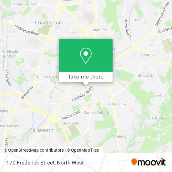 170 Frederick Street map