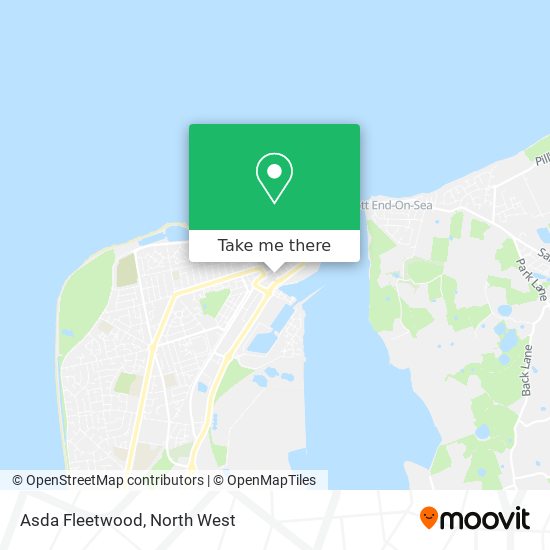 Asda Fleetwood map