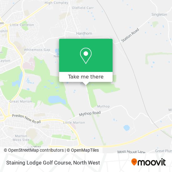 Staining Lodge Golf Course map