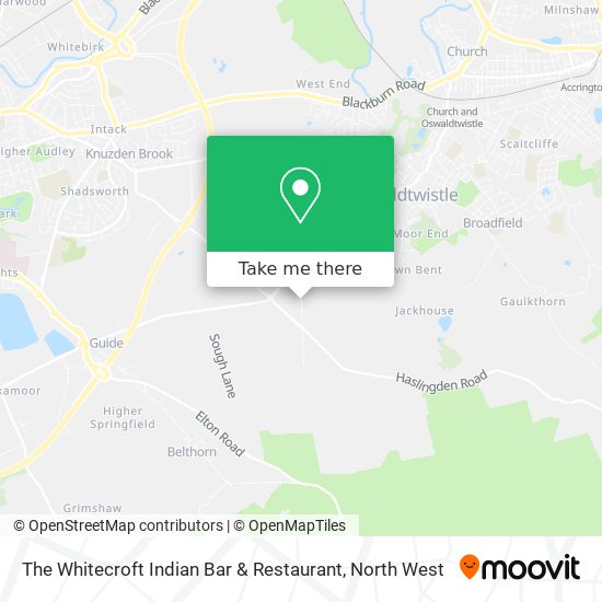 The Whitecroft Indian Bar & Restaurant map