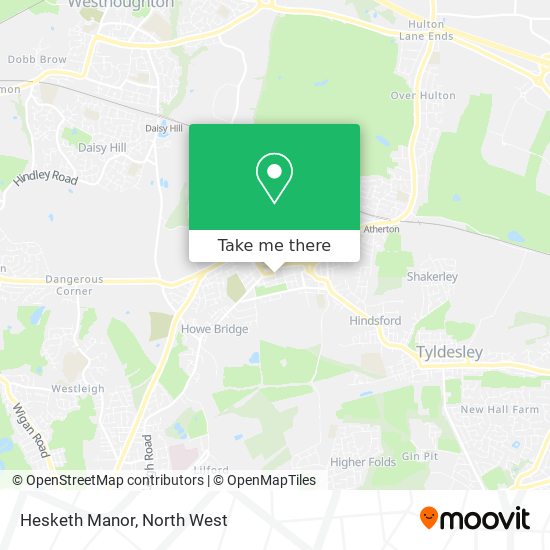 Hesketh Manor map