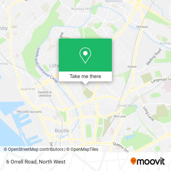 6 Orrell Road map