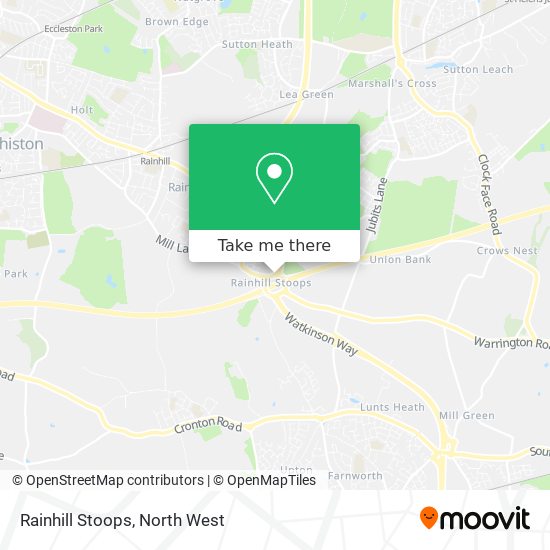 Rainhill Stoops map