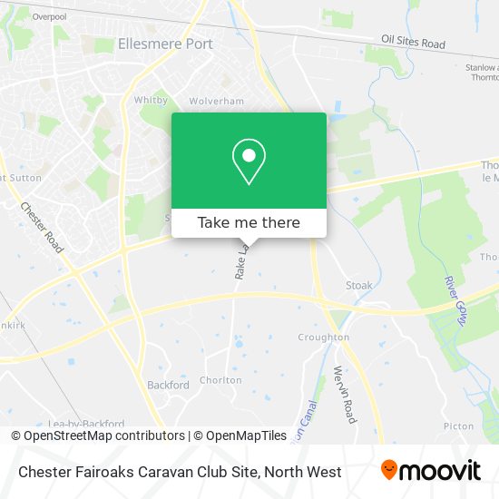 Chester Fairoaks Caravan Club Site map