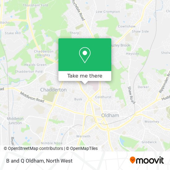 B and Q Oldham map