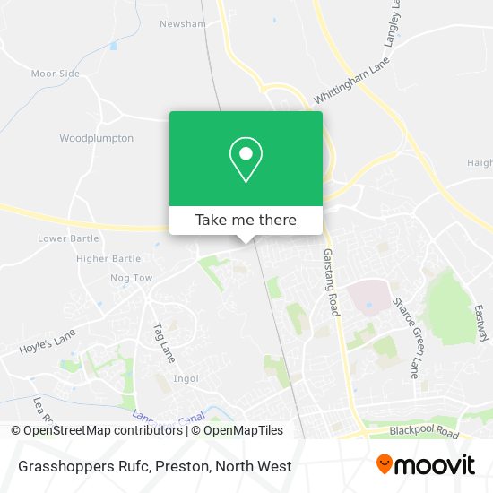 Grasshoppers Rufc, Preston map