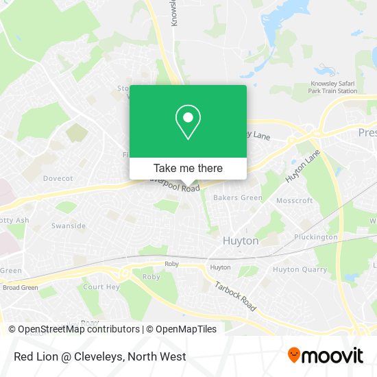 Red Lion @ Cleveleys map