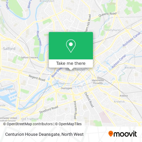 Centurion House Deansgate map