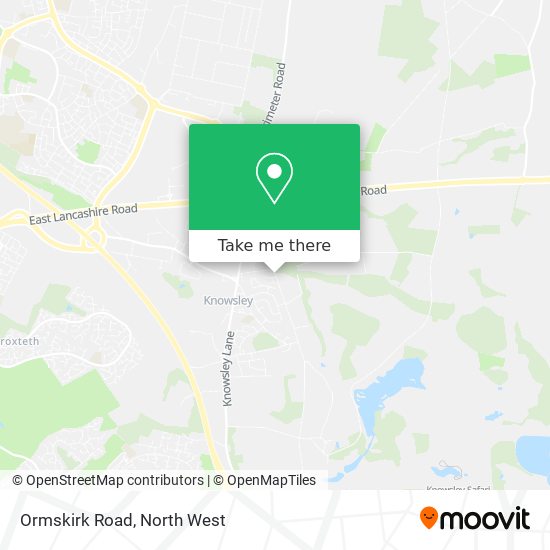Ormskirk Road map