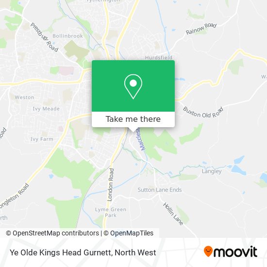 Ye Olde Kings Head Gurnett map