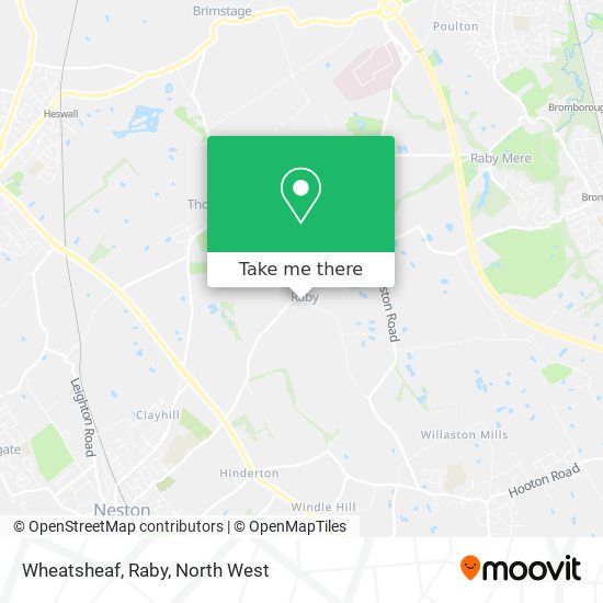 Wheatsheaf, Raby map