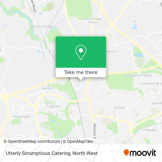 Utterly Scrumptious Catering map